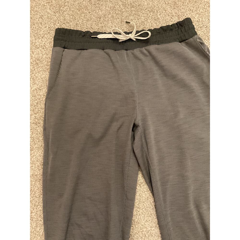 Vuori Lux Rib Performance Jogger Gray Ribbed Athleisure Lounge Pants, Size S - Picture 7 of 10